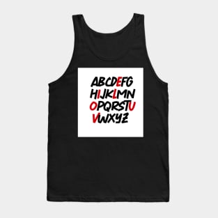 Abjad Tank Top